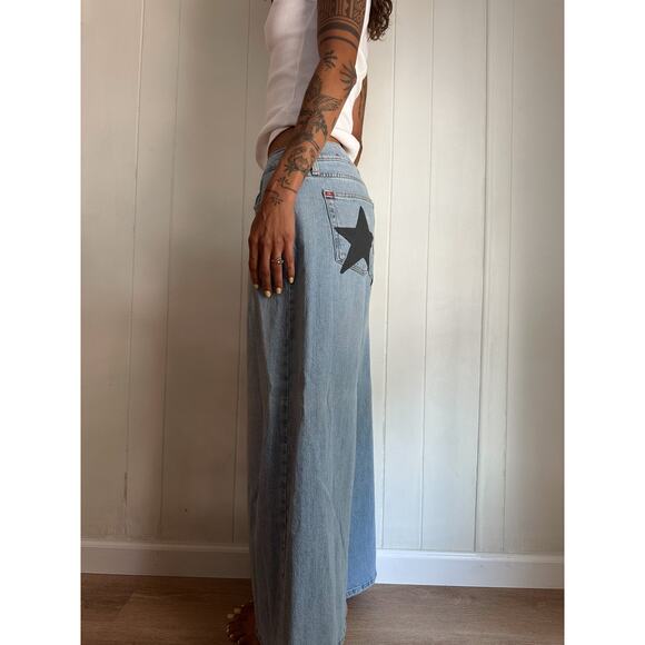Handpainted BDG Star Butt Wide Leg Jeans - Picture 4 of 6